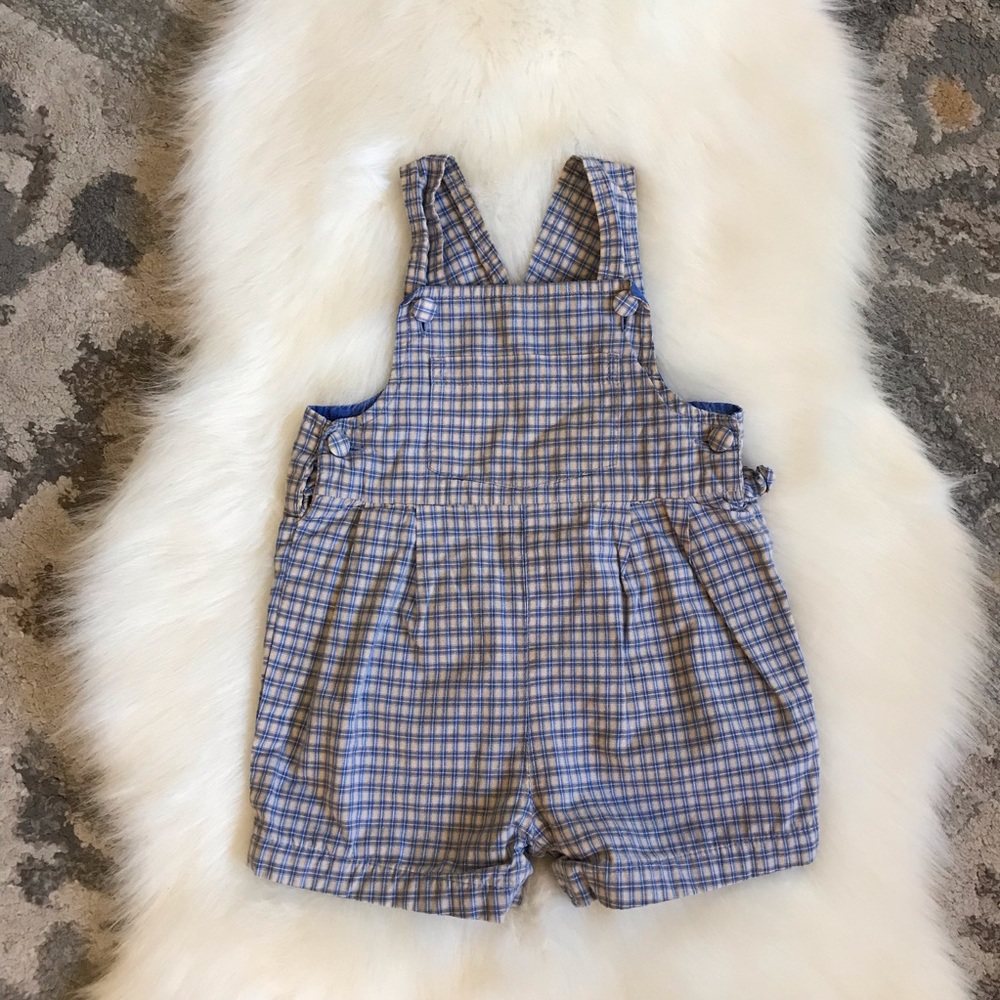 Talbots Kids ⚜️ One Piece Blue Plaid Romper
